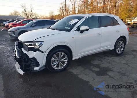 2023 Audi Q3 Premium 45 Tfsi S Line Quattro Tiptronic z USA, uszkodzony, nr VIN WA1DECF38P1105986